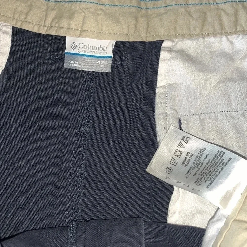 COLUMBIA size 42 navy shorts